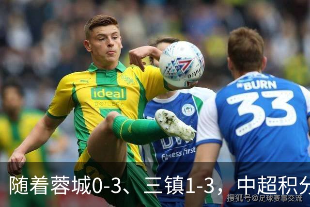 随着蓉城0-3、三镇1-3，中超积分榜：蓉城大连争冠，三镇基本降级